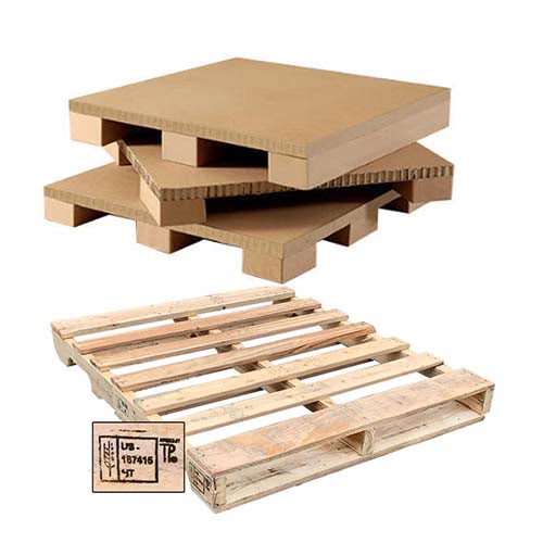 Wooden and Paper-Based Pallet